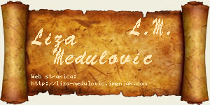Liza Medulović vizit kartica